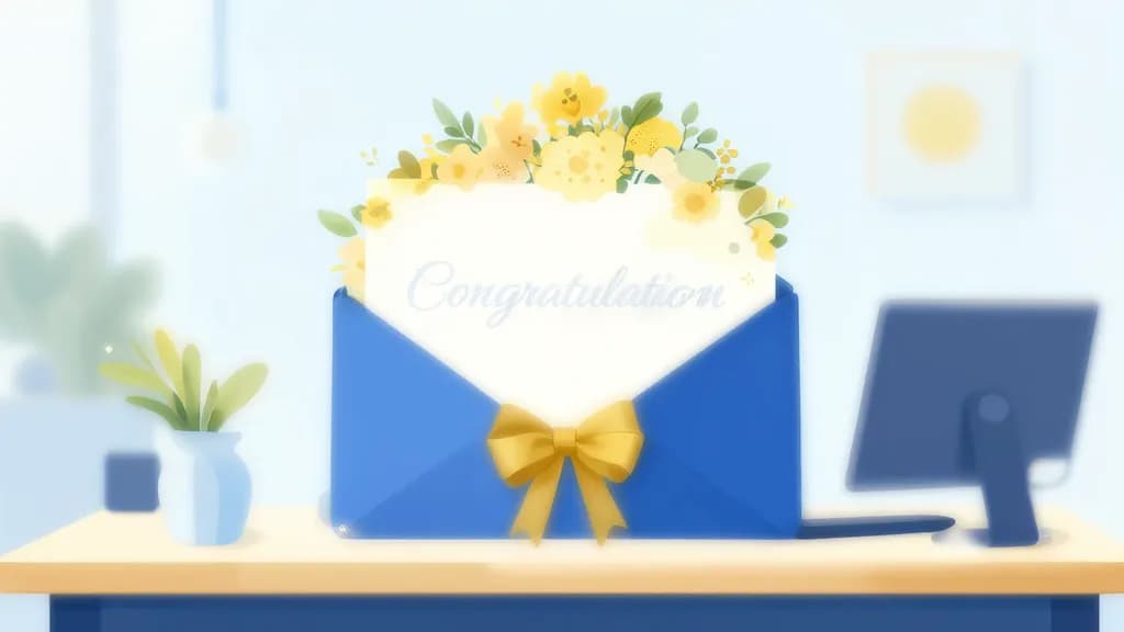 昇進祝いメール