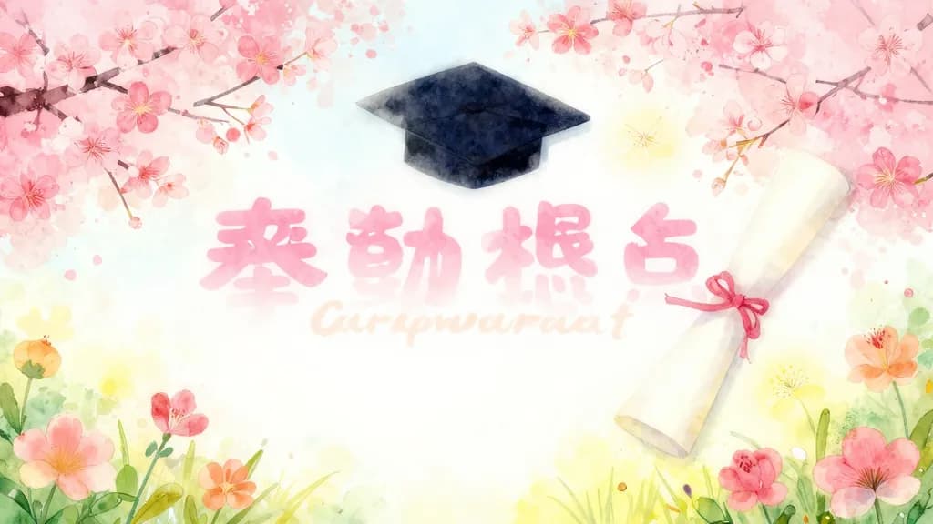 卒園・卒業祝いのメッセージ
