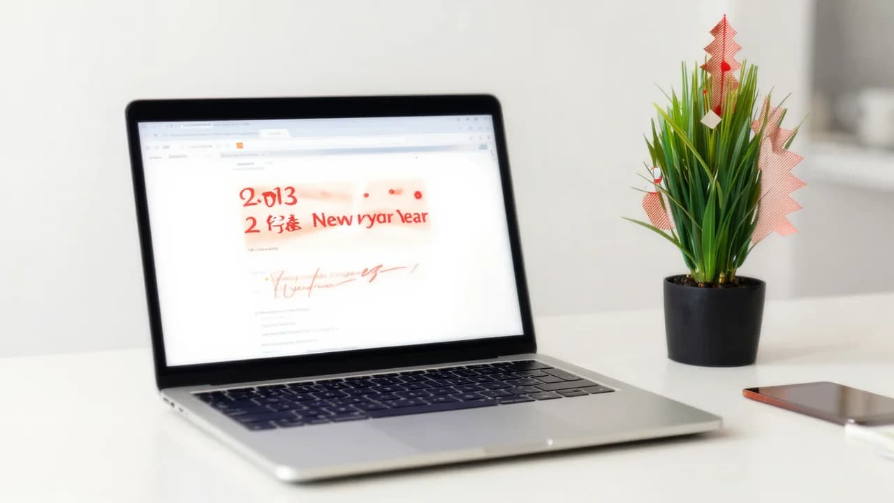 新年の挨拶メール